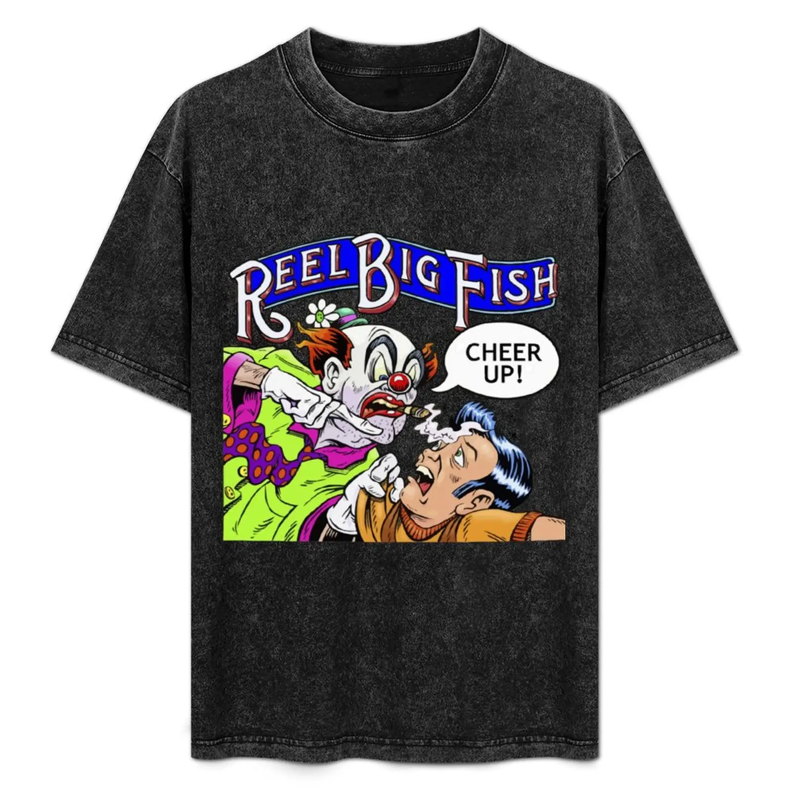 Camiseta Cheer Up Reel Big Fish, camiseta informal de verano de talla grande