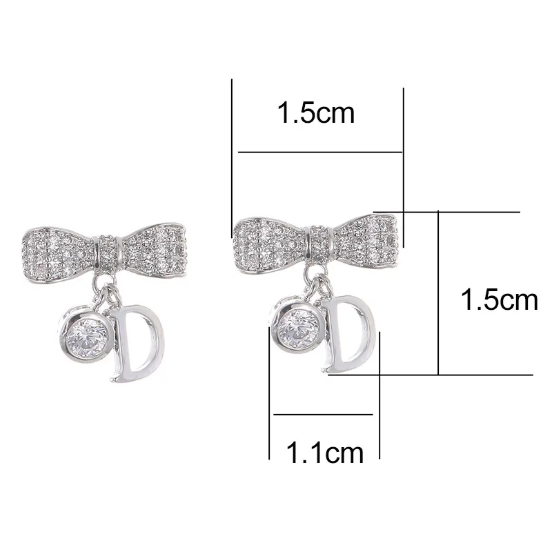 Japanese Korean Fashion Delicacy High Quality Lettered D Ear Stud Friends Banquet Wear BEEKING WOMEN\'S Jewelry Earrings 2022