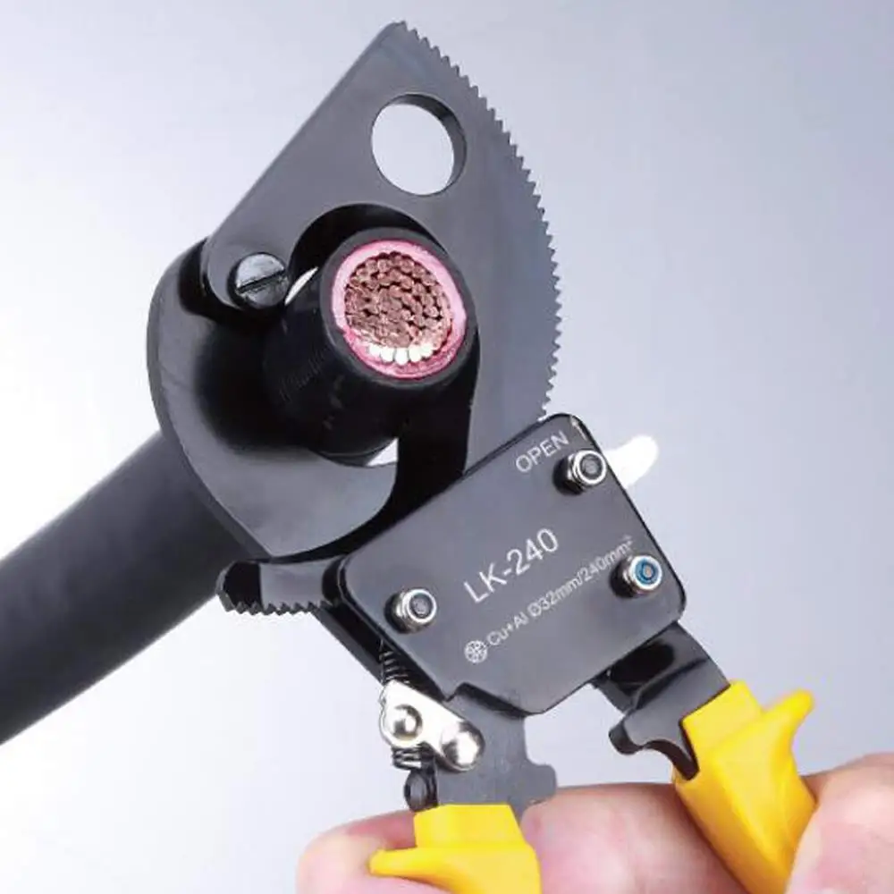 Professional Heavy Duty Ratchet Wire Cutting Pliers Ratchet Cable Cutter Ratcheting Metal Wire Cut Up To Cutting Hand Tool