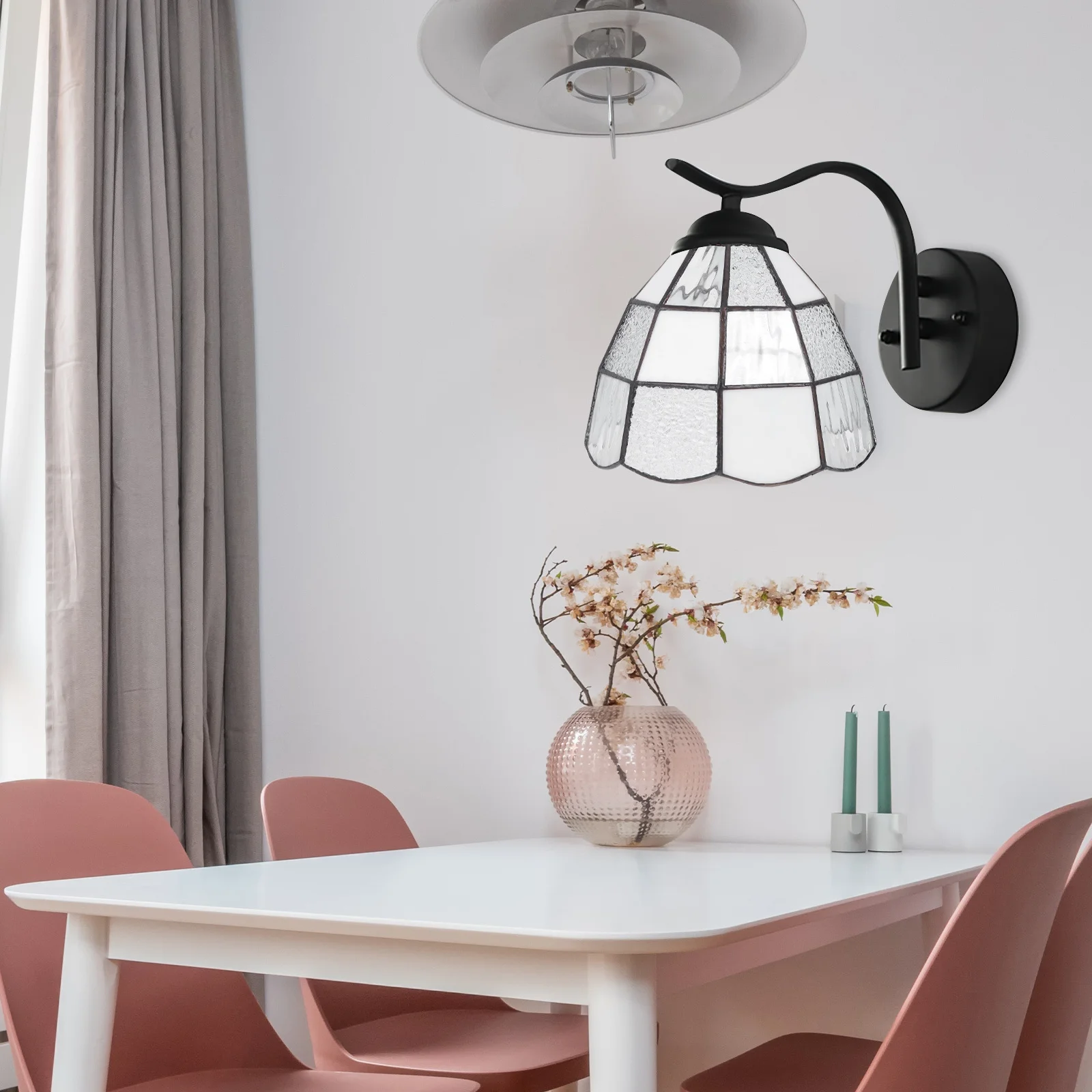 

1Pcs Glass Lampshade White Simple Design Droplight Home Decor Lamp Cover Lamp Shade Creative Lampshade