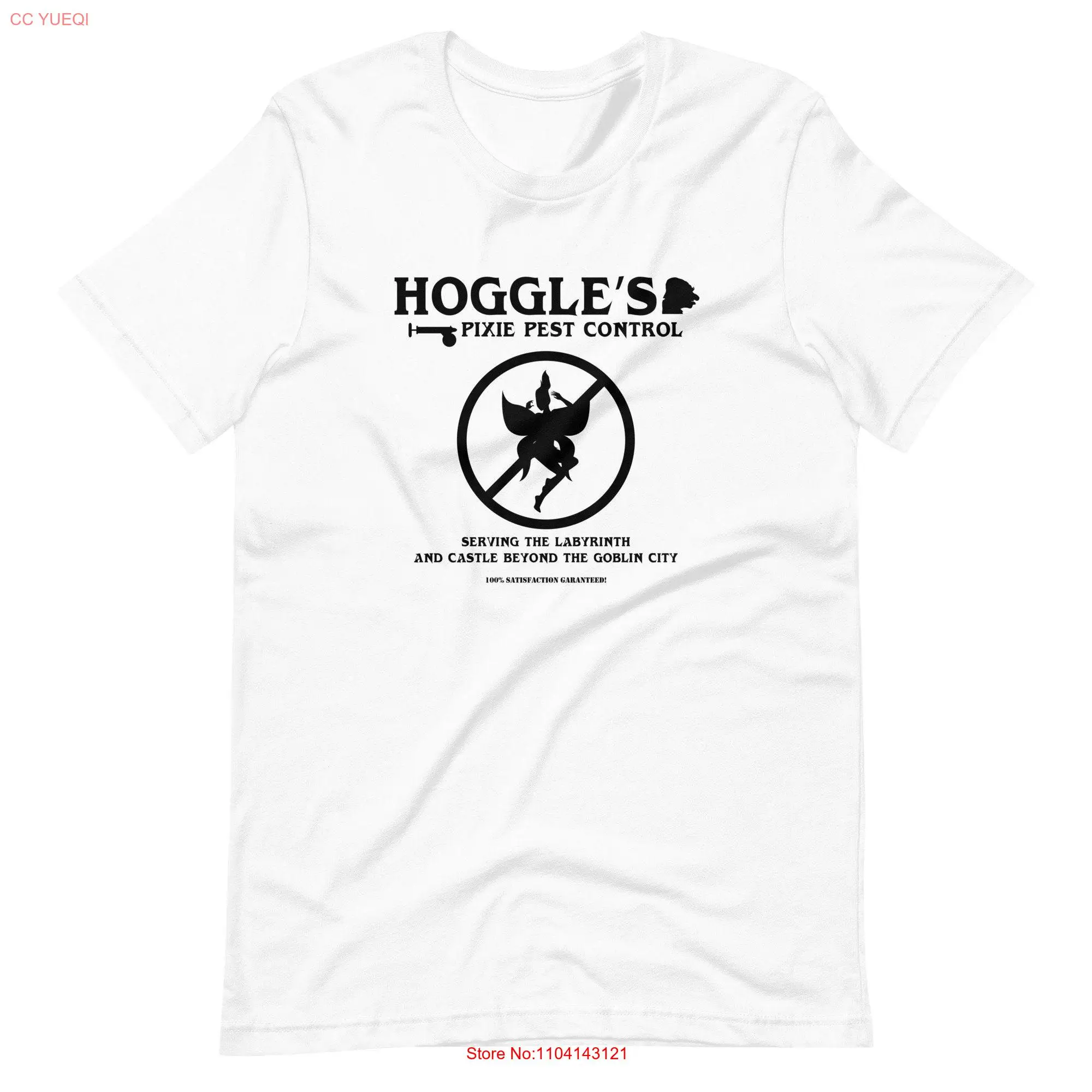 Labyrinth Hoggle's Pixie Pest Control fantasy t shirt inspired Alt Version long or short sleeves