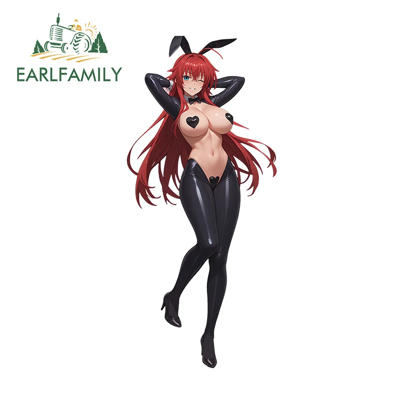 

EARLFAMILY Rias Gremory Bunny Girl Boobs NSFW автомобильные наклейки художественный дизайн ящик для инструментов компьютерный холодильник наклейка солнцезащитный крем виниловые наклейки