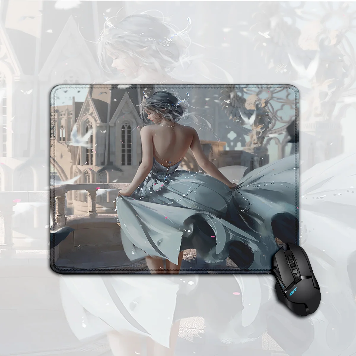 

Small Rubber teclado Mause Pad Anime Mice Keyboard Pad Sexy Girls DeskPad Mousepad Ghostblade Princess Pc Gamer Gaming Accessory