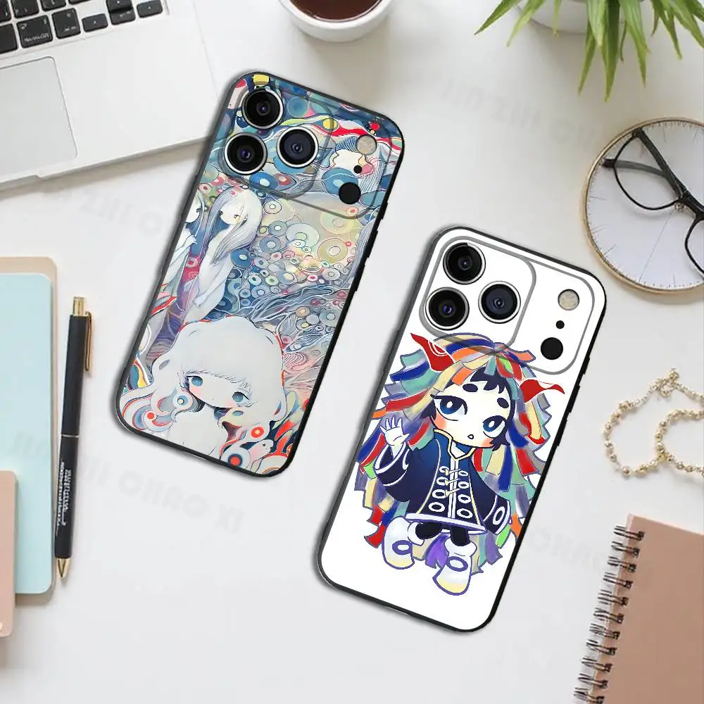 

K-Kikuo Anime Figure Silicone Phone Case For IPhone 17 16 15 14 13 12 11 X XS Plus Pro Max Shockproof Soft Cover