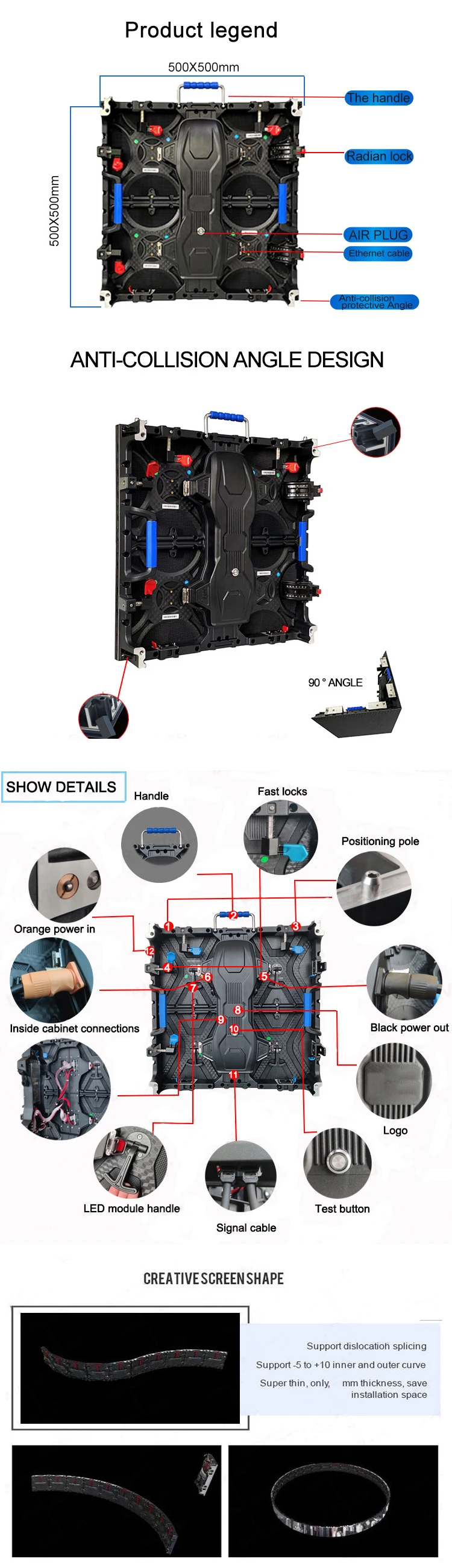 Chinees fabrieksmodel P3.9 Indoor HD Slim LED display paneel, goede prijs, videoscherm voor podium achtergrondverhuur LED