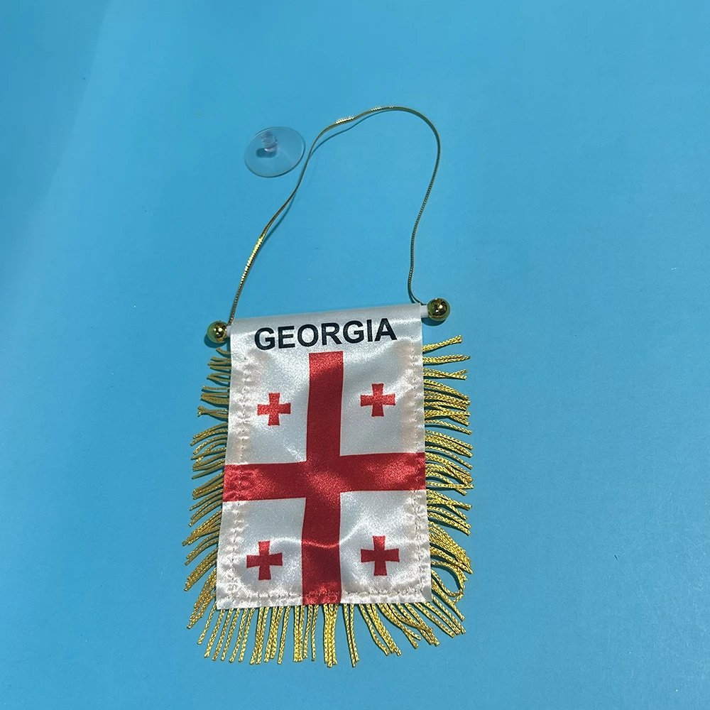 Bandera Georgia para coche ventana poliéster doble cara - imagen 4