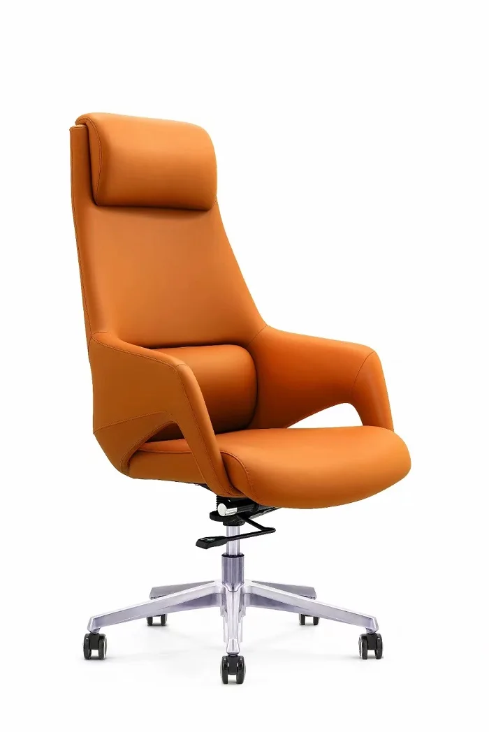 High-grade Leather Ergonomic Office with Waist Pillow Waist Pillow Chair High Chair Back 6 Colors Available