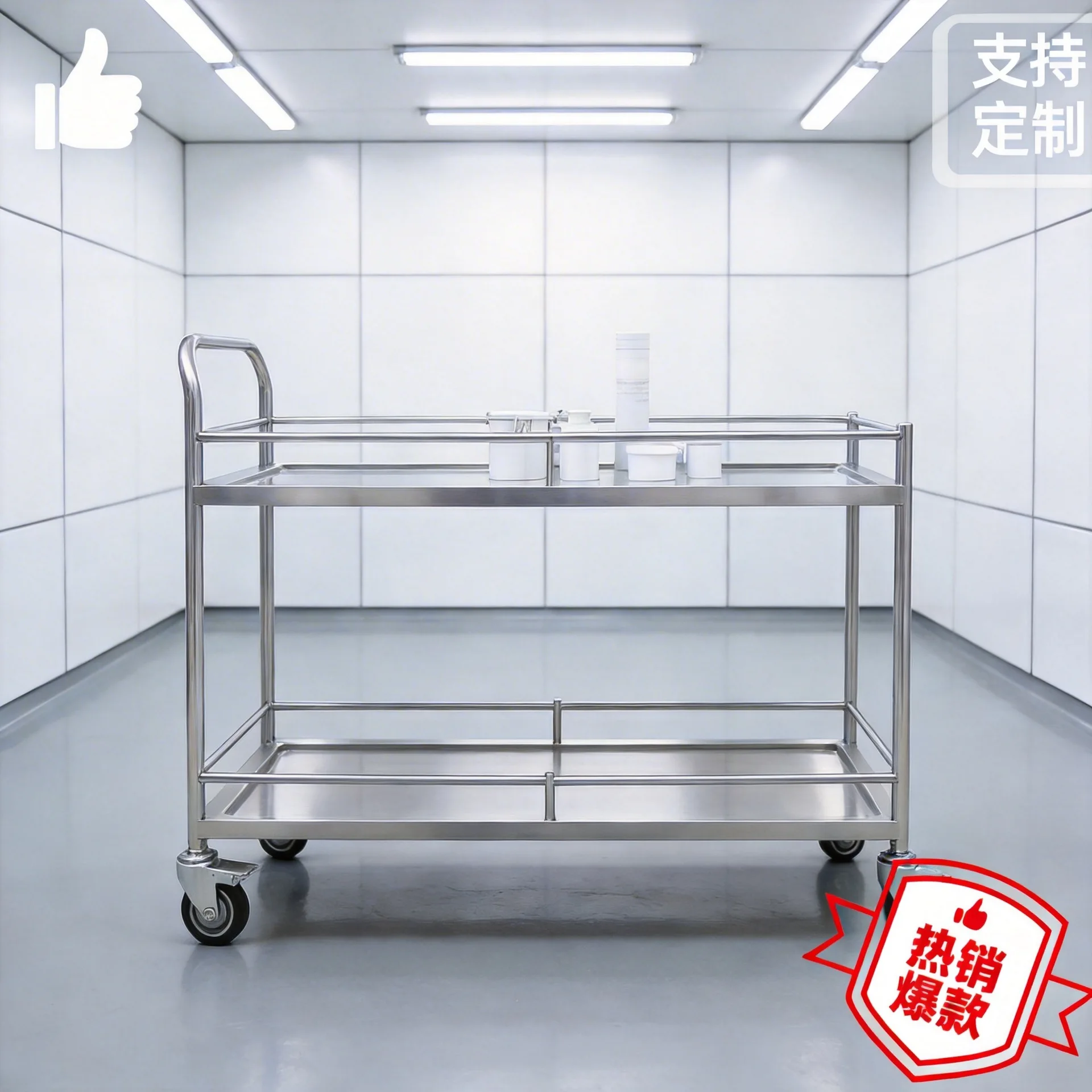 Stainless steel anti-static workbenches, mobile workshop turnover carts, cleanroom electronic manufacturing packaging tables