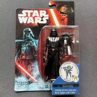 Star Wars 3.75 Inch Force Link Obi-Wan Chewbacca Kylo Ren Luke Rey Rose Orderper Animated Figure Model Collection Toy Gift