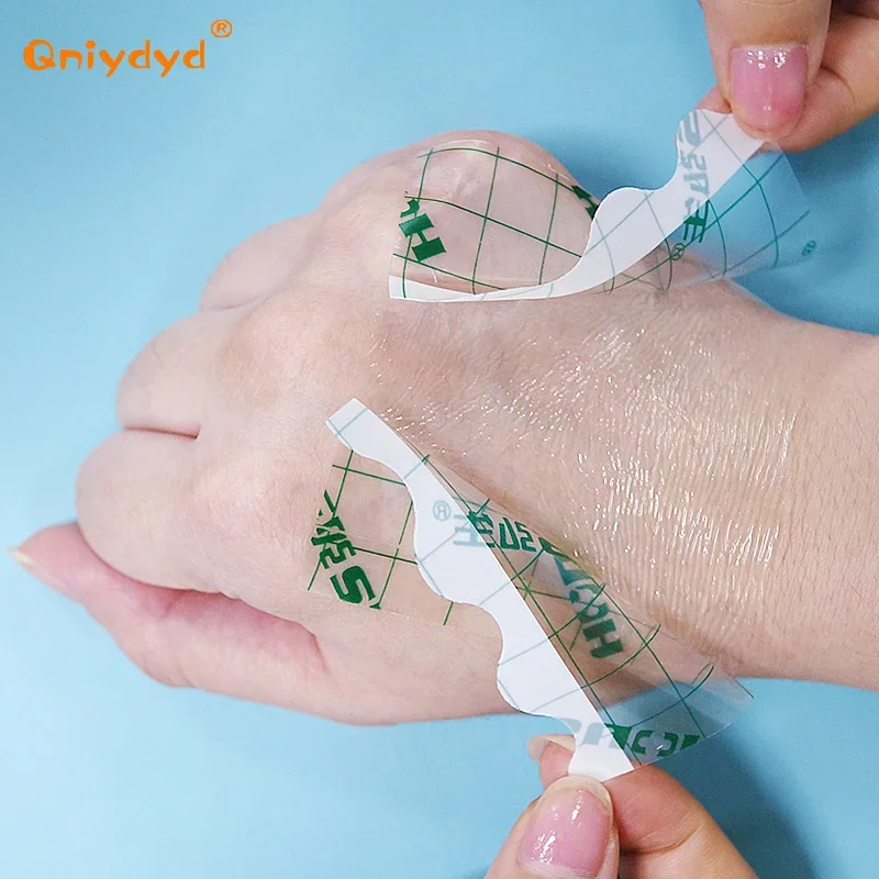 50 قطعة مقاوم للماء لاصق شفاف تضميد الجروح المثبت الجص تمتد تثبيت الشريط #6