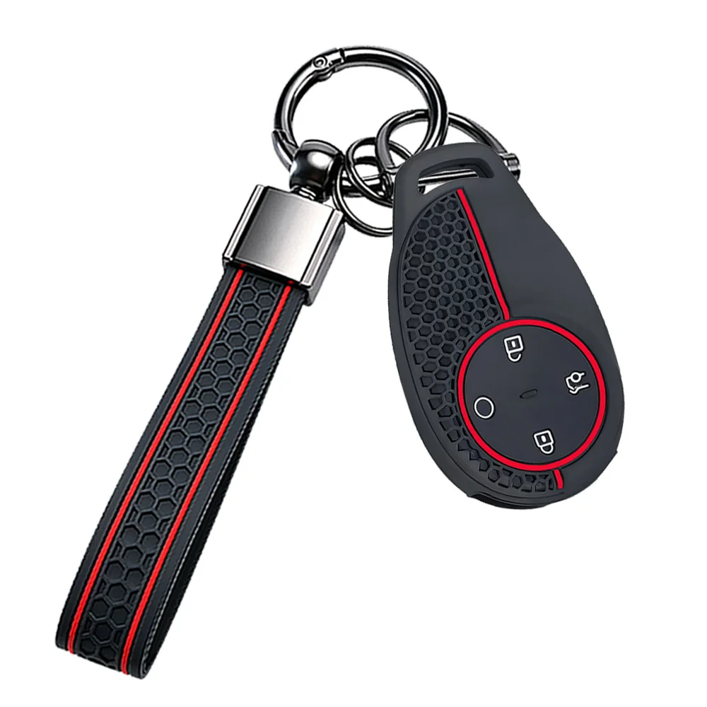 Silicone Key Cover With Keychain For Aion S Aion V Aion Y Aion LX Aion RT Aion UT Precise Fit Full Coverage Stylish Durable
