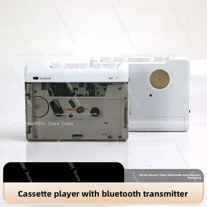 

Ленточный плеер Walkman с функцией передатчика Bluetooth, записывающее устройство автоматически останавливает стереоностальгию