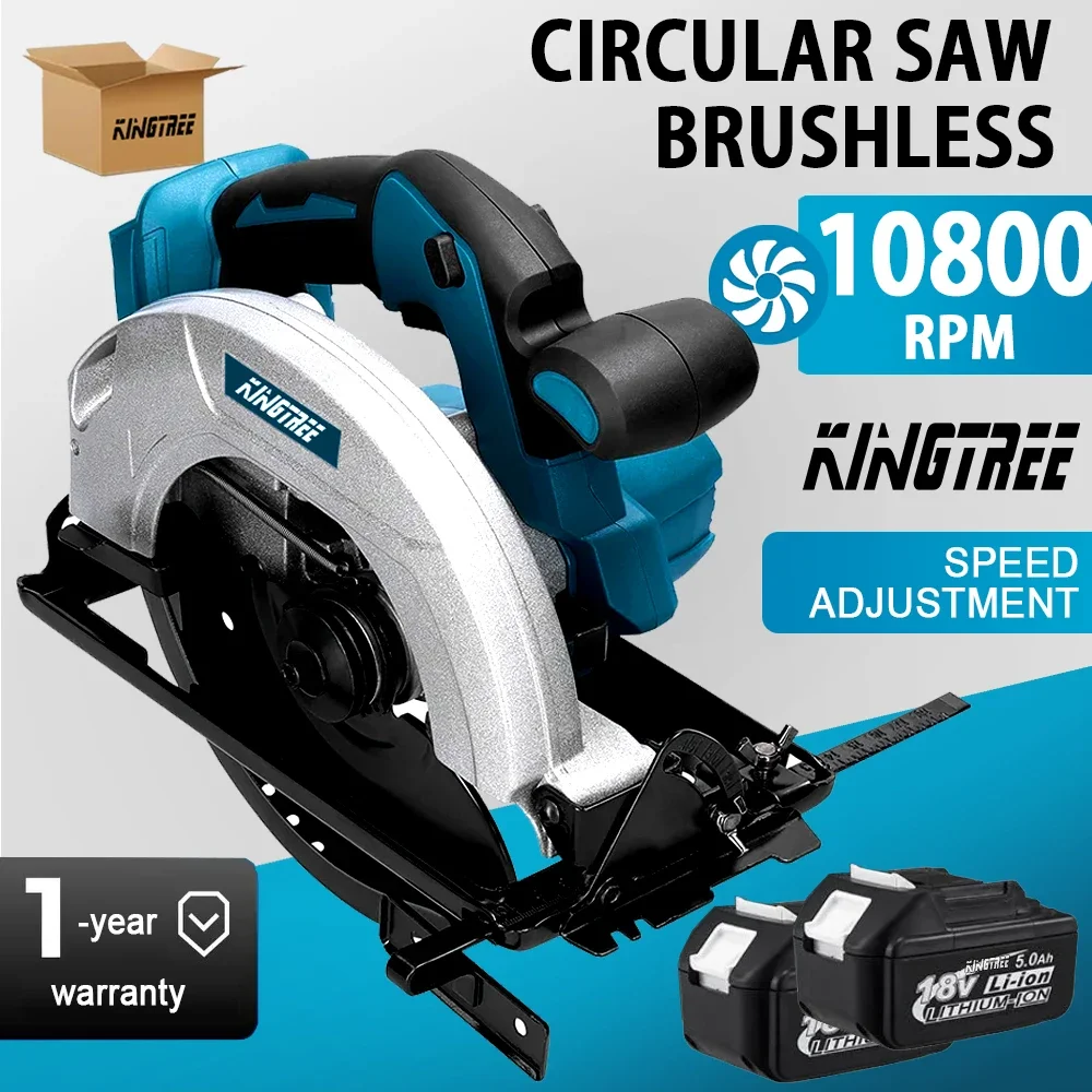 

Kingtree 10800rpm 5000mAh Electric tools Circular Saw for Home DIY Compatible Makita 18V Battery power tools Home DIYS