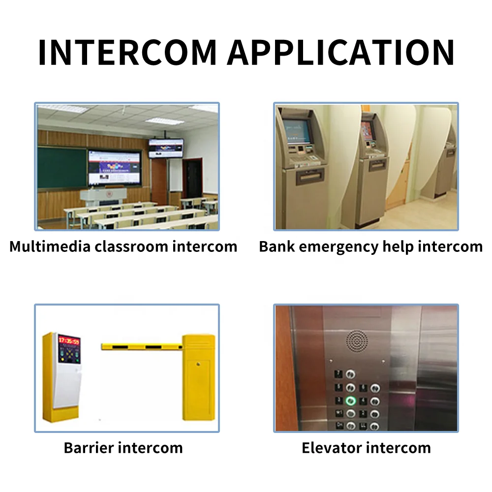 Bel pintu Ip pintu kecil dan indah, sistem masuk pintu komunikasi telepon pintu Video interkom Paging Gateway dengan panggilan satu tombol