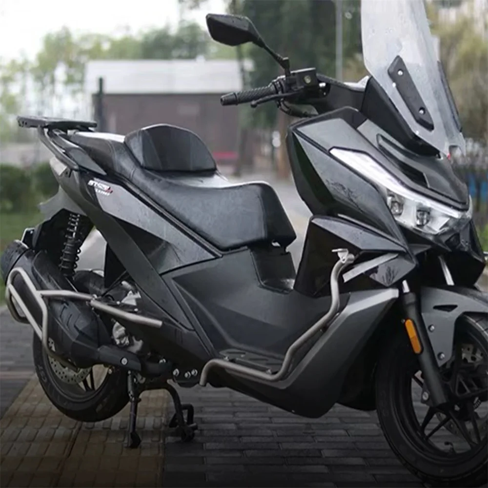 FOR VOGE SR250GT Stainless Steel Crash Bar Anti-Fall Bumper With Spotlight Mount Bracket Scooter Modification Parts