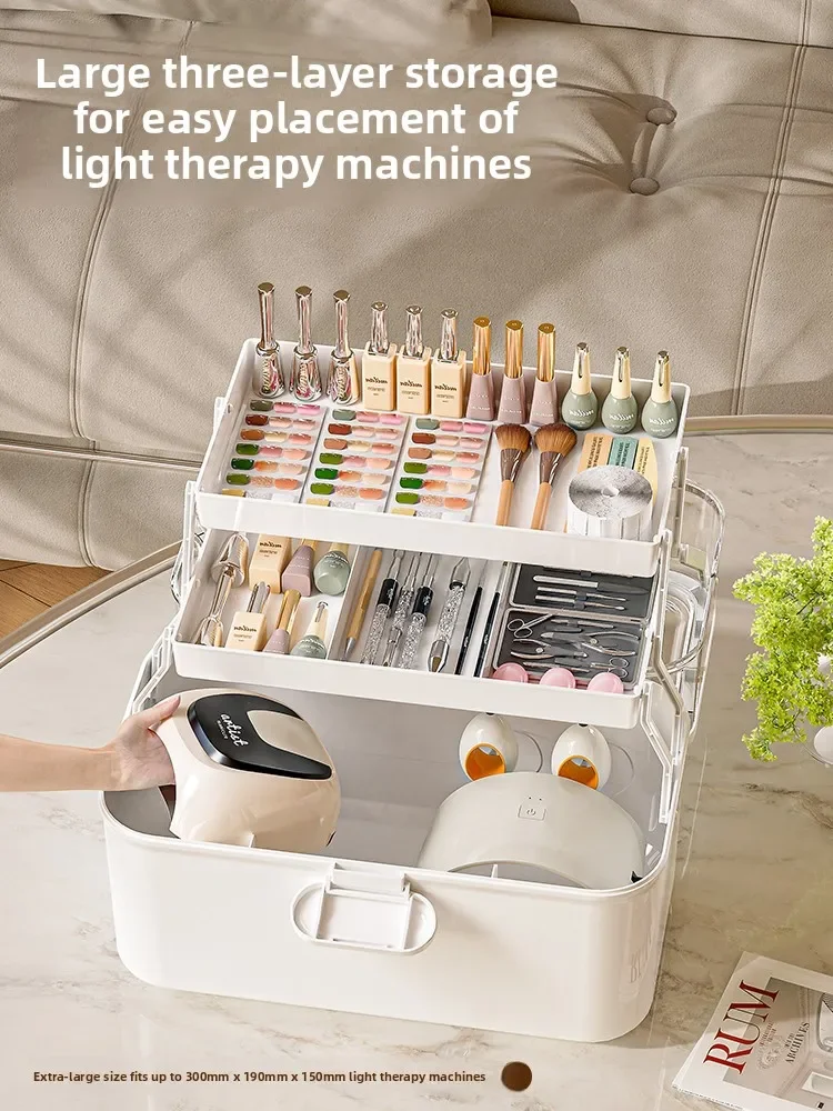 

Путешествия на открытом воздухе лак для ногтей гель-продукты органайзер чехол для переноски большой емкости портативный ящик для инструментов для дизайна ногтей чехол для хранения