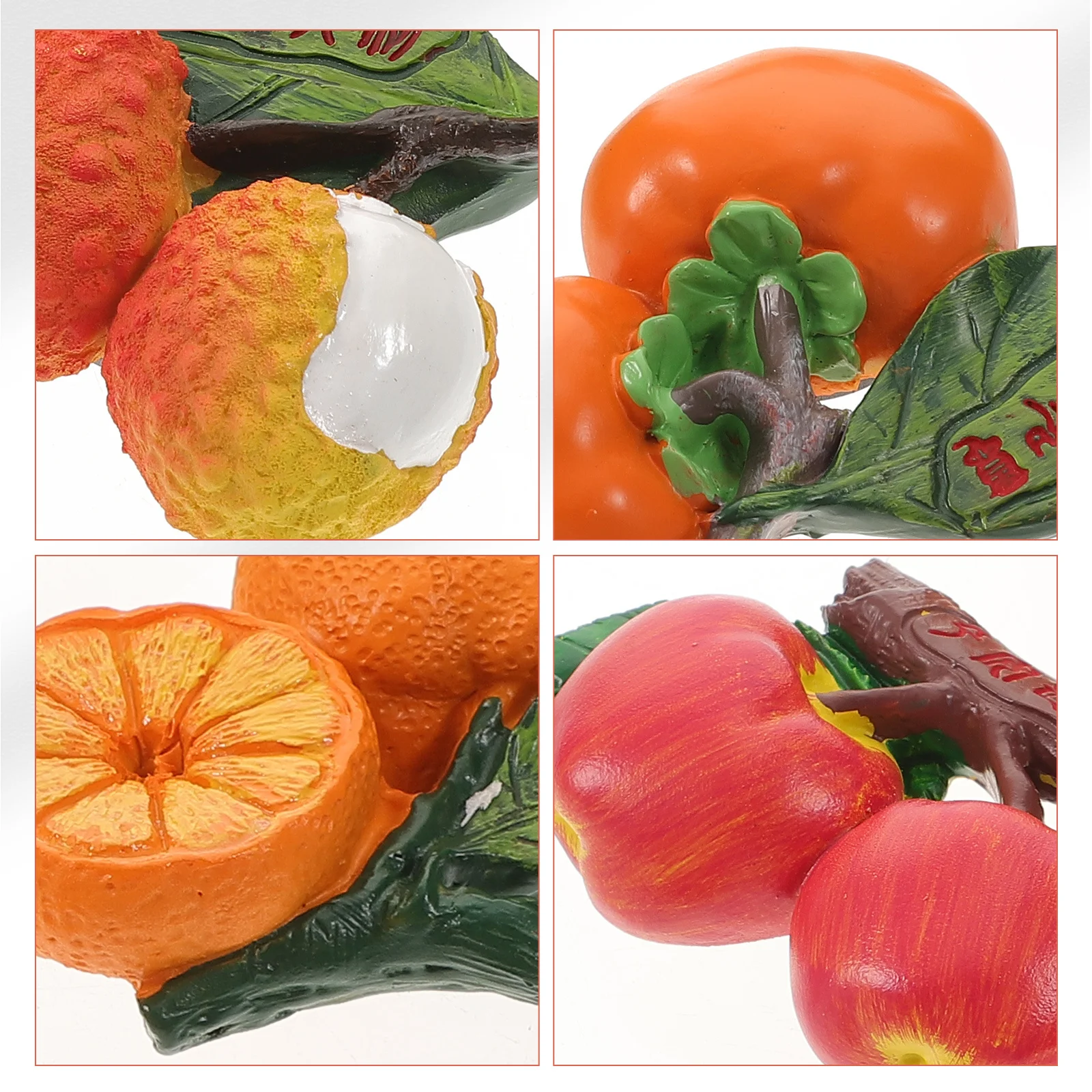 

4Pcs Fruit Refrigerator Magnets Decorative Fake Fruit 3D Stickers Kitchen Decors Funny Home Magnets for Office Locker Gifts