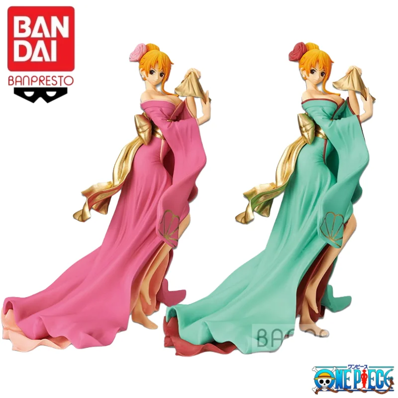 

In Stock Original100% Bandai One Piece Kimono Nami Shining Charm Collectible Ornaments Model Toy Statue Garage Action Figure