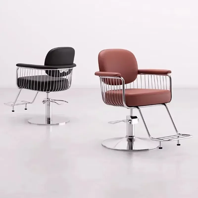 

Trendy Creative Salon Chair Design Professional Modern Luxury Barber Chairs Exquisite Unique Silla Barberia Commercial Furniture