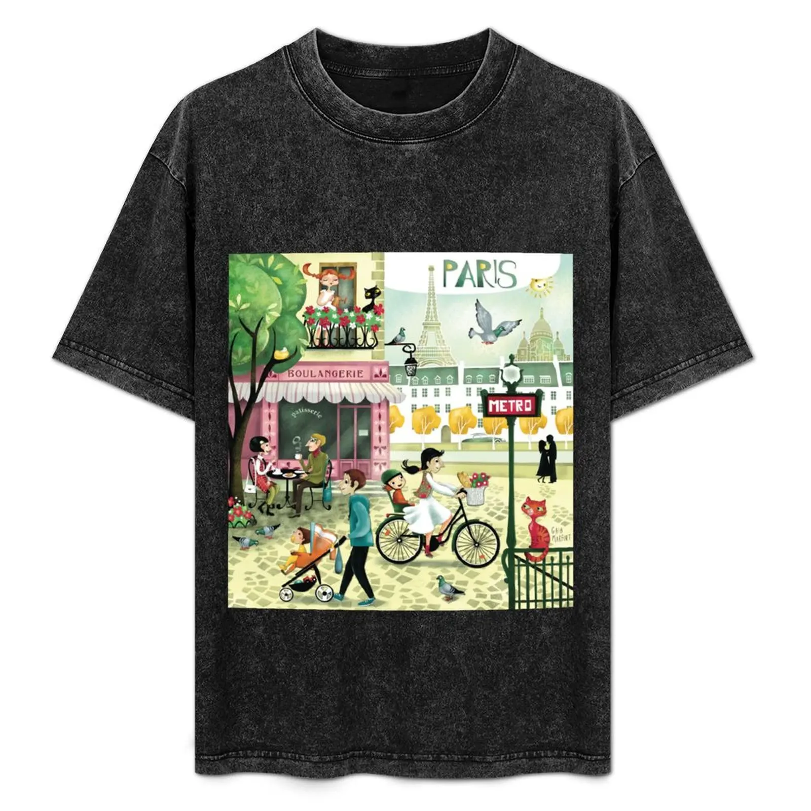 

Paris T-Shirt Plus Size Loose Short Sleeve Top