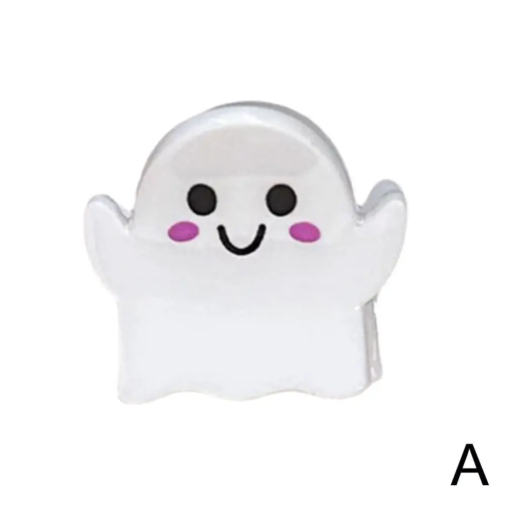 New Spooky Cute Personality Ghost Mini Hairpin Halloween Hair Clip Halloween Hair Styling Tool For Women Decorative Supplie I6A4