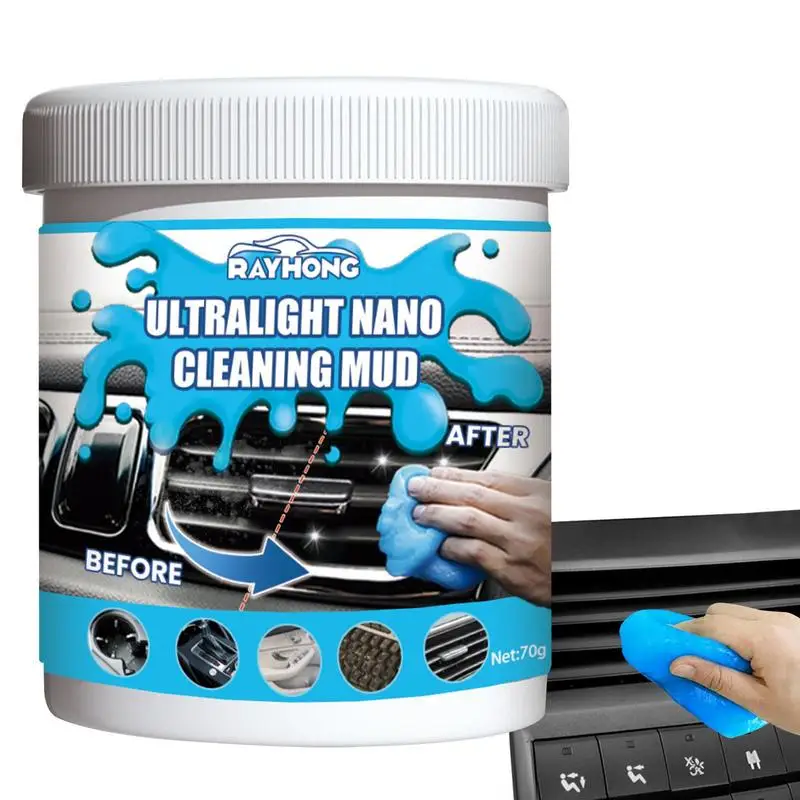 

Cleaning Putty Automotive Interior Cleaning Sticky Mud 70g Car Cleaning Gel Gel Cleaner For Car Vents PC Car Detailing