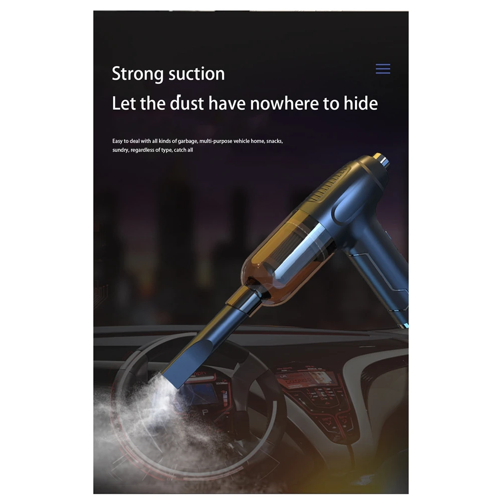 جهاز جمع الغبار المحمول اللاسلكي للسيارة ، منفاخ أسود محمول باليد لهيكل لوحة المفاتيح ، جامع الغبار المنزلي ، فراغ قابل لإعادة الشحن