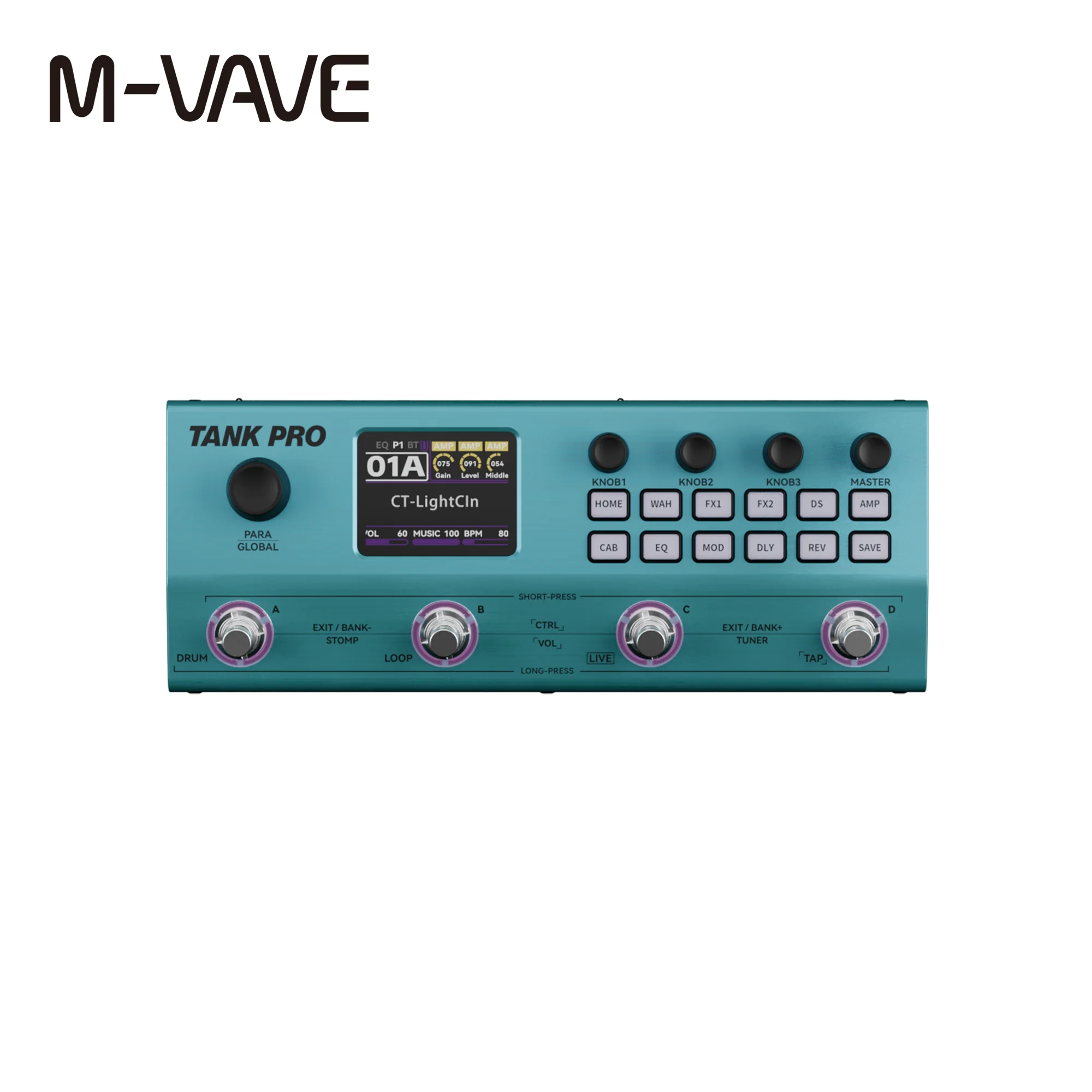 M-VAVE TANK PRO, 멀티 이펙트 기타 페달, - Looper Pedal Guitar 리뷰 및 가격