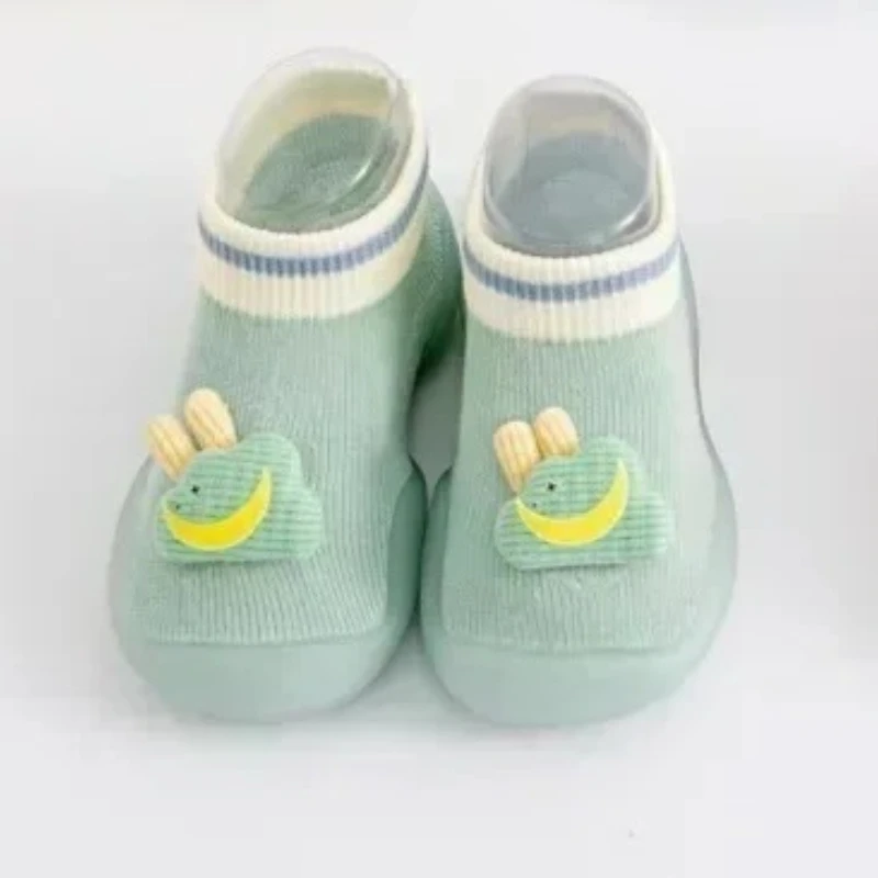 

Cute Summer Cartoon Socks And Shoes A Pair Of Baby Toddler Shoes For Boys And Girls, Soft-soled Indoor Children's Shoes