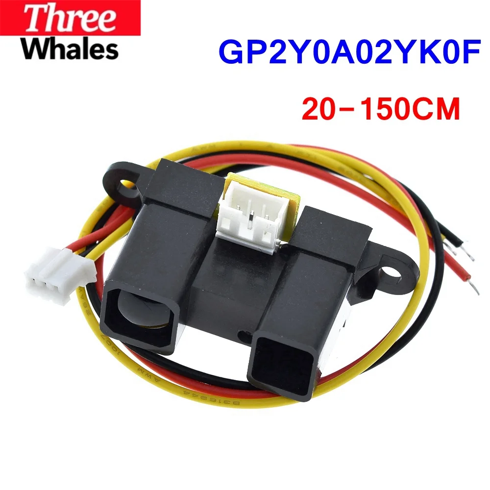 THR GP2Y0A02YK0F Infrared IR Sensors Infrared Proximity Sensors Obstacle Avoidance Detect 20-150cm Distance Measuring With Cable