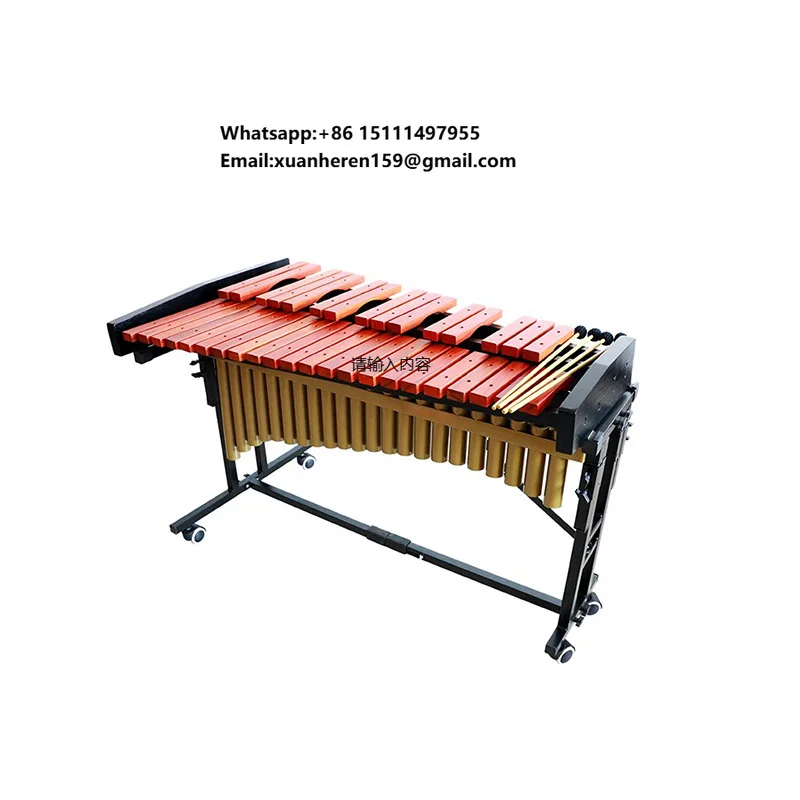Chinese Traditional Musical Instruments Percussion Marimba 37 Notes With Wooden Music Stand Xylophone