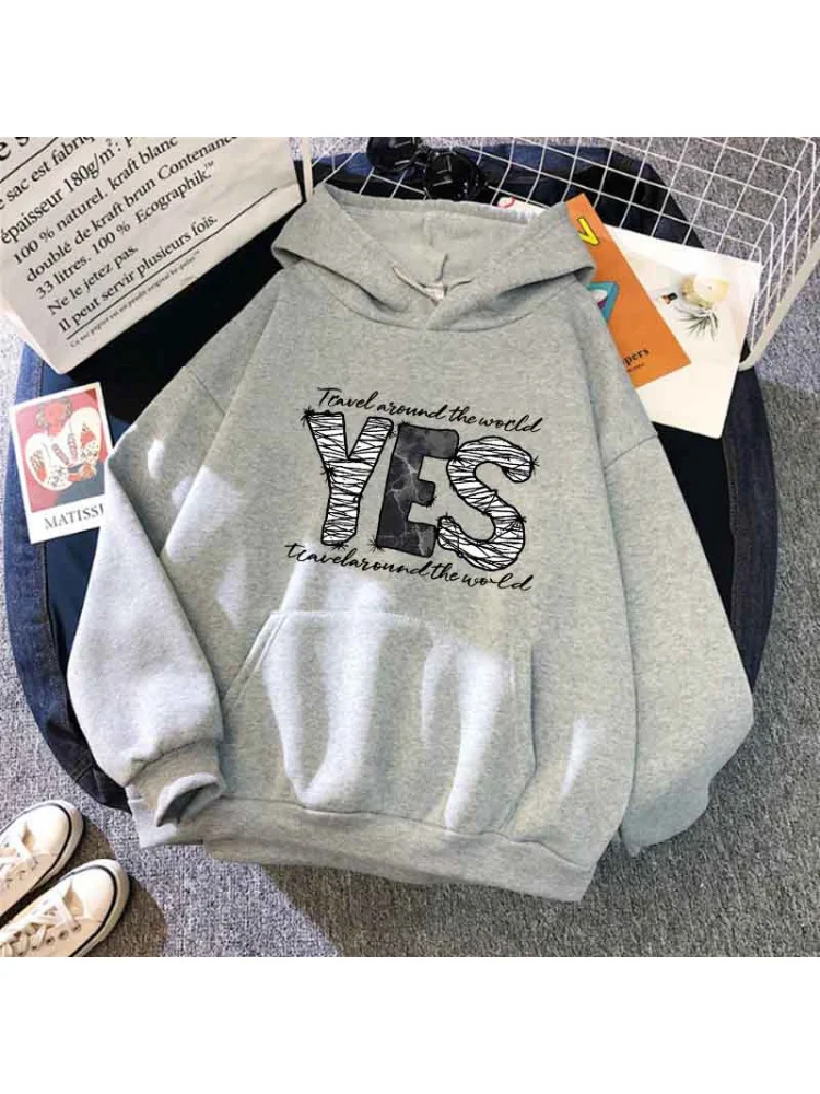 Damska bluza z kapturem Harajuku, nowa, codzienna bluza dresowa, modna bluza polarowa z kieszenią, wygodna odzież damska, trend uliczny, ubrania Y2K