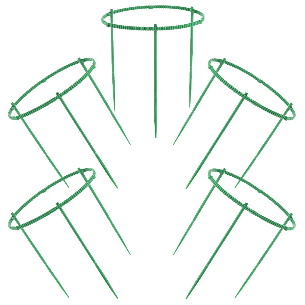 

15pcs Flower Stand Plant Support Stakes 20cm Diameter Anti Fall Pot Holder Rings Garden Supplies Growth Rack Sturdy Durable