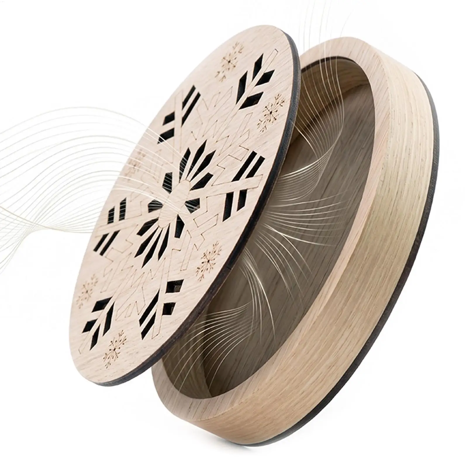 Wooden Water Stream Drum Portable Sound Soothing Musical Instrument Water Sound Percussion Instrument For Meditation Relaxation
