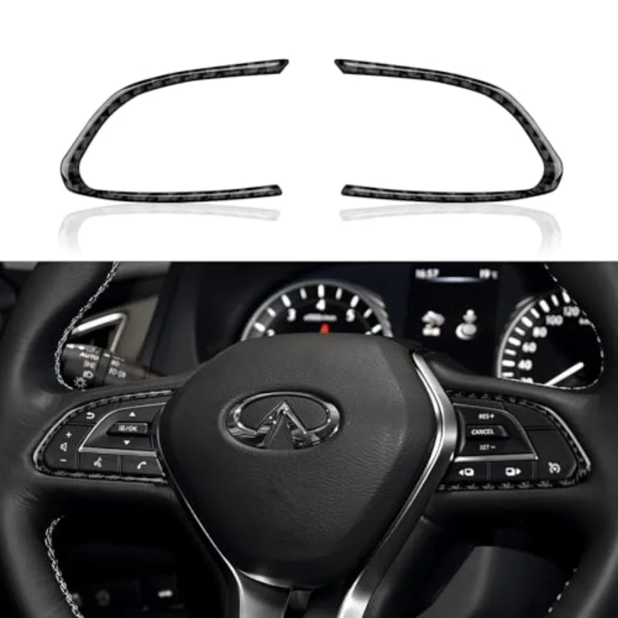 

Car Sticker Carbon Fiber Interior Trim Cover for Infiniti Q50 2018-2024 QX50 2019-2024 Q60 2017-2022 Decal Accessories