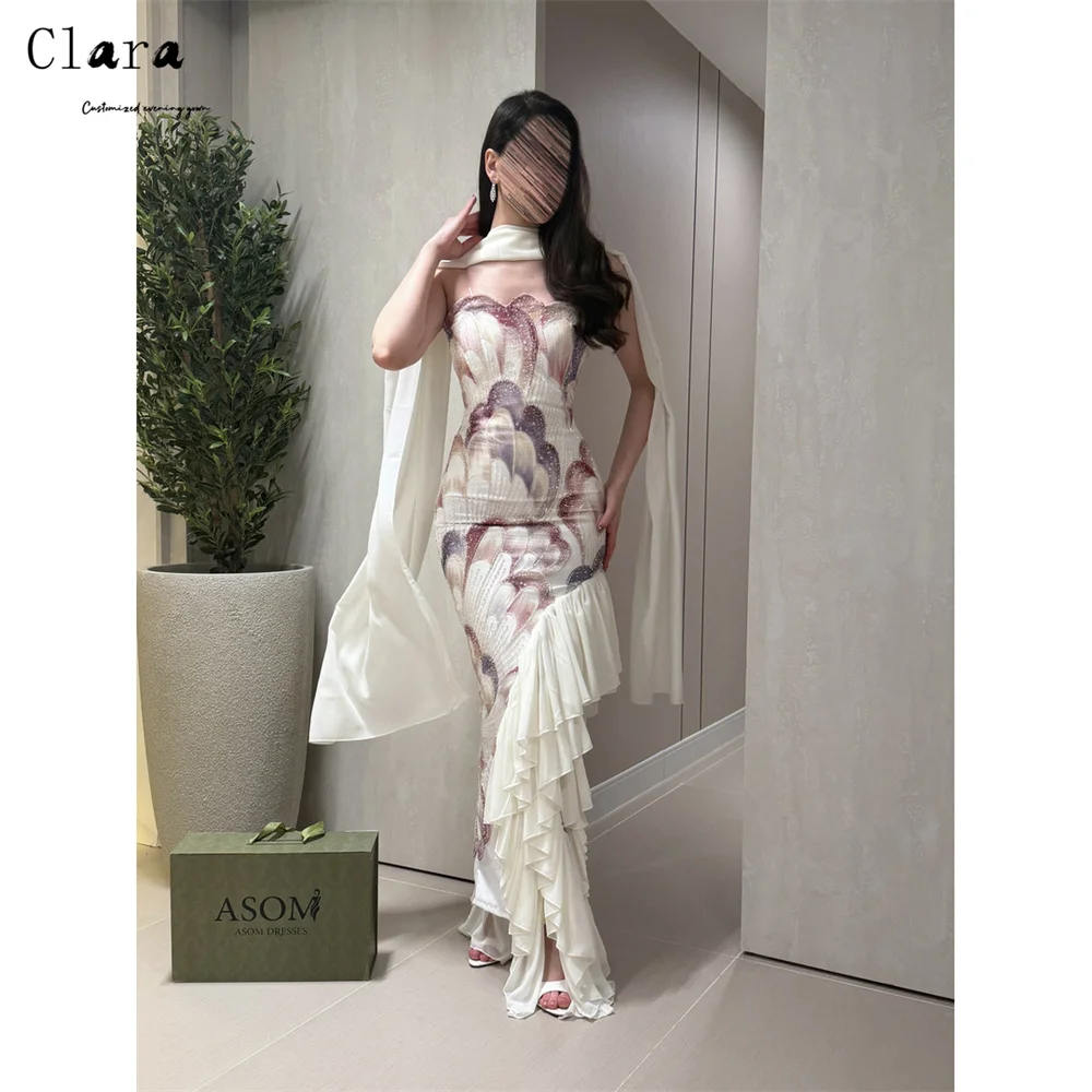

Clara Custom Fishtail Asymmetrical Tube Top Fishtail Elegant Dresses for Women Long Party Dresses Luxury 2026 Gala Dress Evening