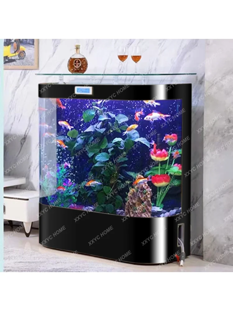 Intelligent Constant Temperature Fish Tank AquariumFloor Glass Change Water Ecological Large Bottom Filter Goldfish Turtle Jar