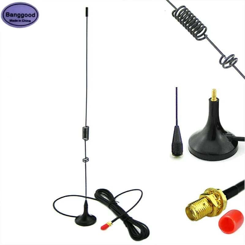 

UT-106 Magnetic Car Antenna VHF UHF SMA-Female Mounted Antenna For Baofeng 888S UV-5R UV-82 Radio Walkie Talkie Accessories