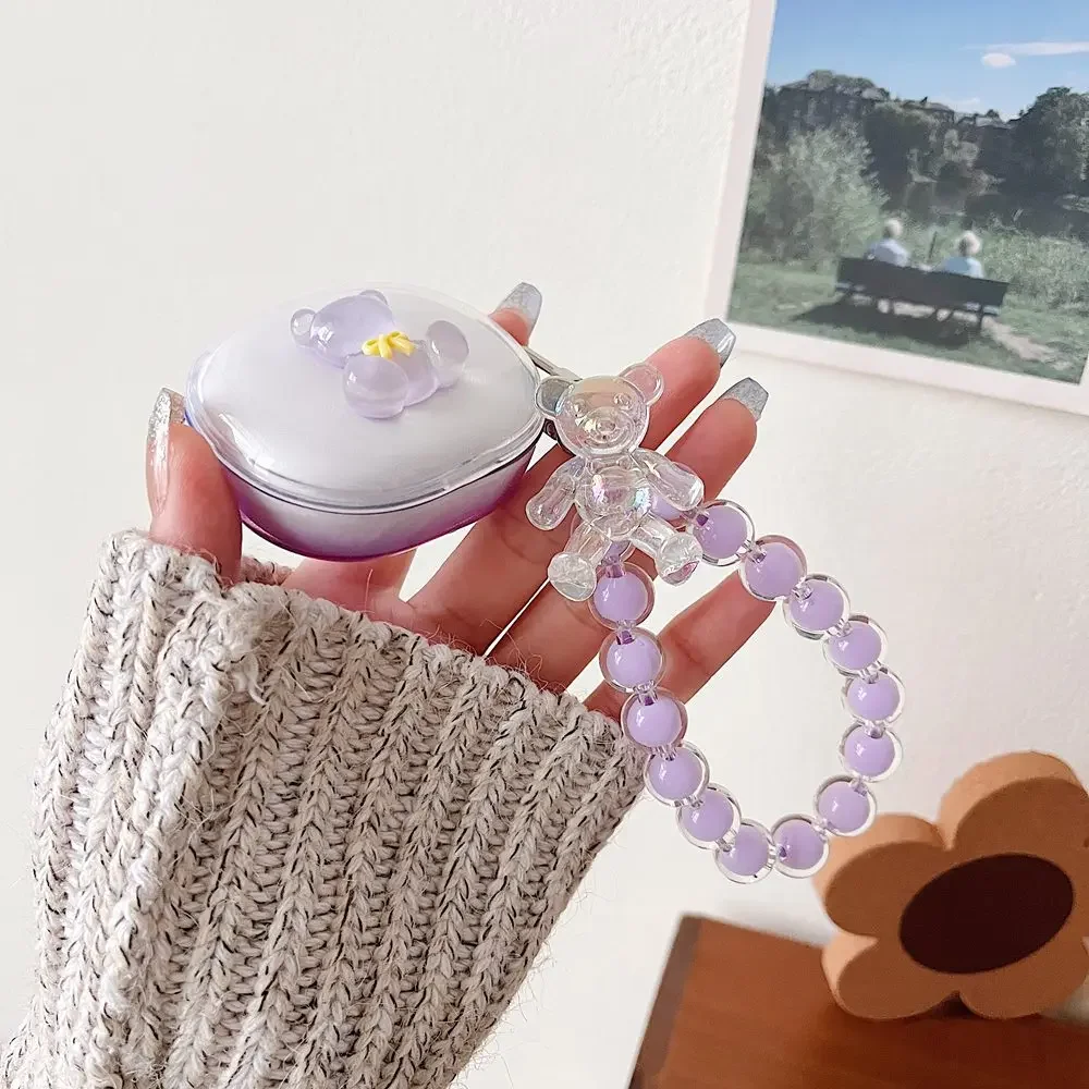 그라디언트 레드미 버즈 4 라이트 케이스, 투명 패턴 꽃 키친 실리콘 이어폰 커버, 귀여운 레드미 버즈 4 라이트 케이스