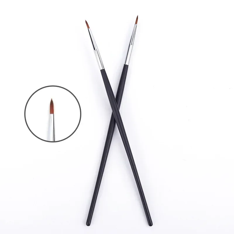 Thin Eyeliner Make Up Brush Fine Liner Brushes Professional Small Angled Eyebrow Brush High Quality Brow Eye Contour Makeup Tool