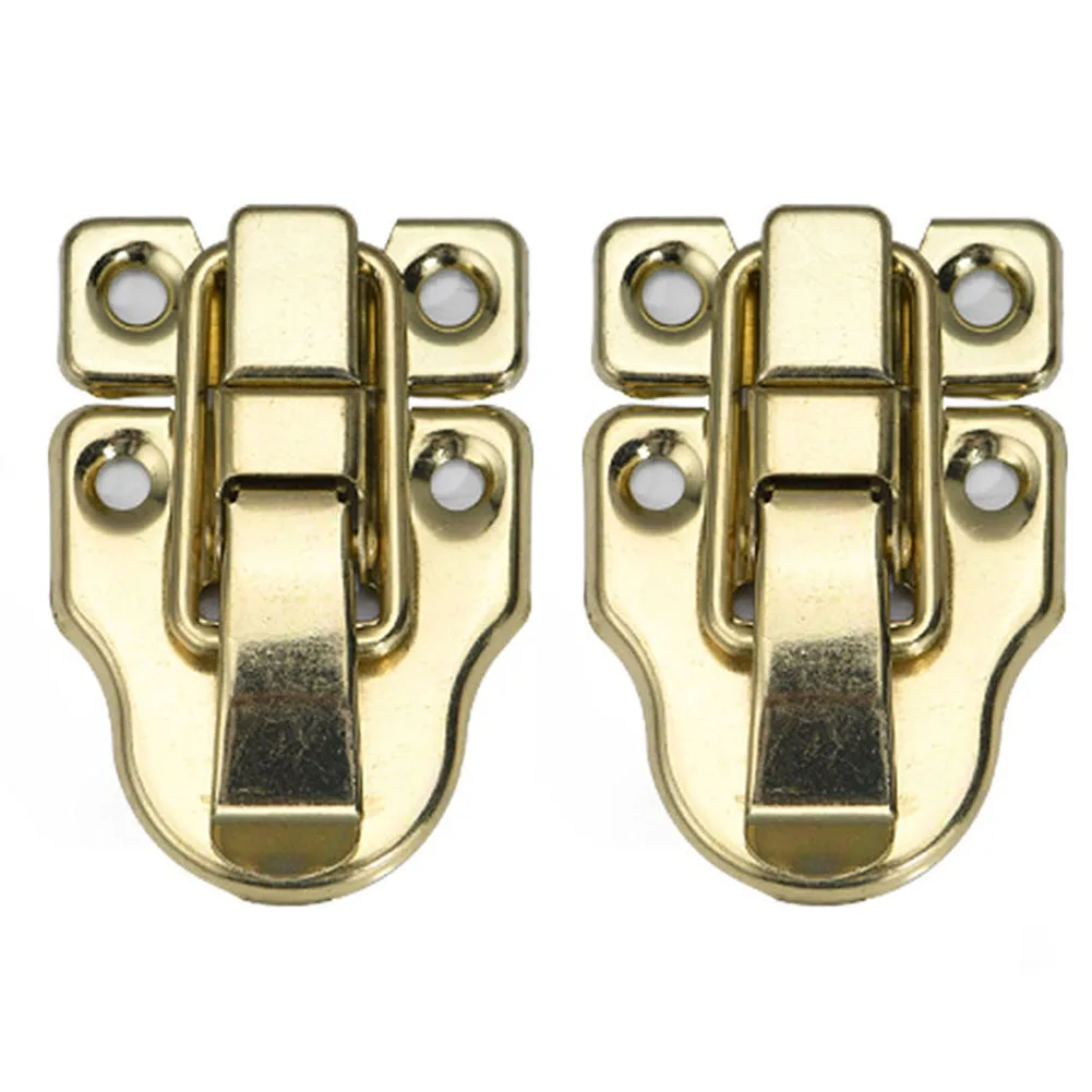 2PCS Hasp Latch Clasp Clip 58*40mm Jewelry Chest Cabinet Suitcase Case Trunk Toggle For Home Office Shop Retro Accessories