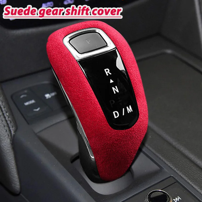 

For 18-19 Cadillac XT4 interior modification gear cover, suede airplane gear head cover decoration