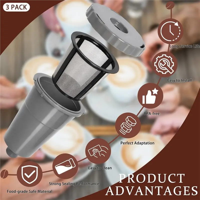 ABAE-Podoy Reusable Coffee Filter Reusable K Cups For Keurig Reusable Coffee Filters
