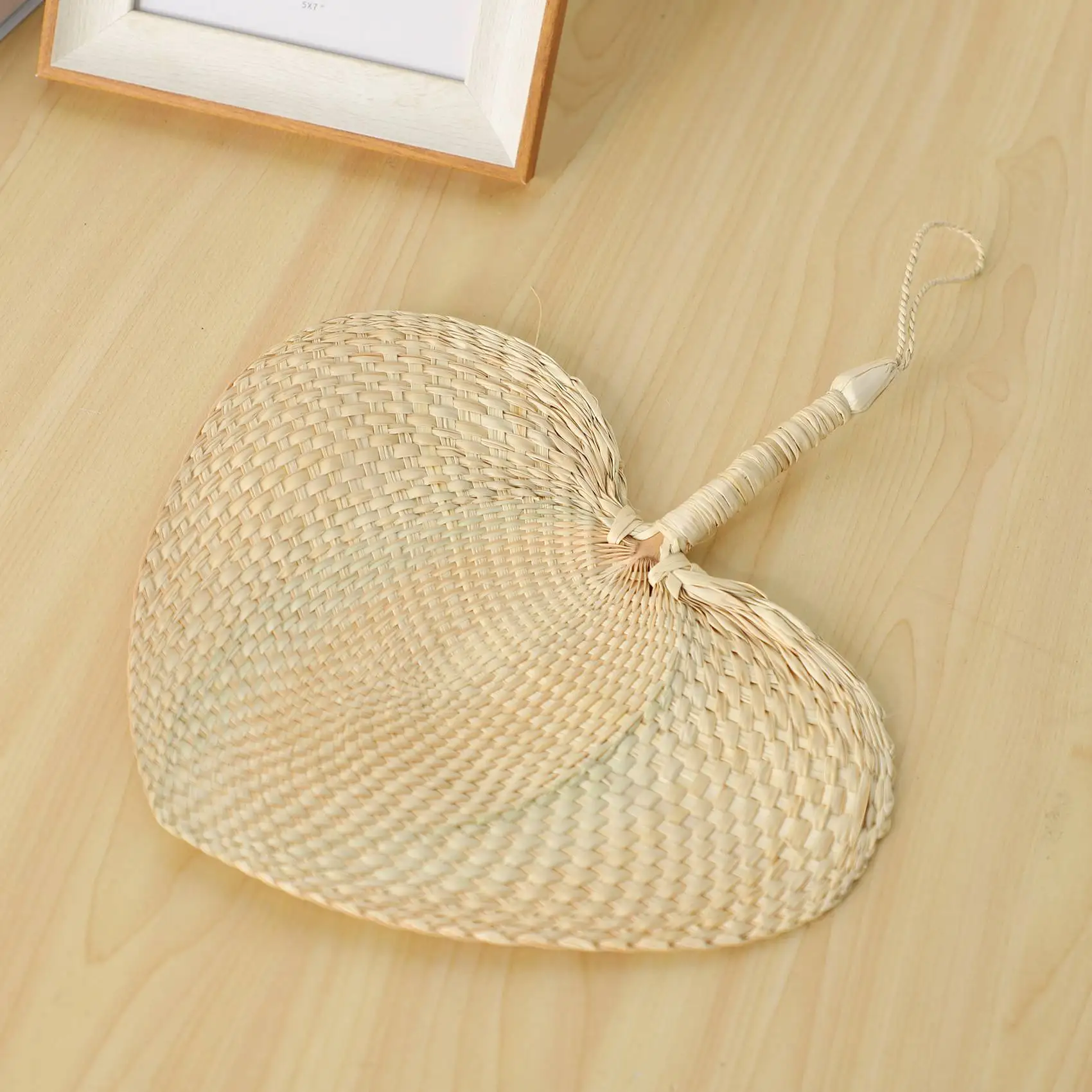 A23P كول بيبي مروحة طارد البعوض الصيف دليل القش مراوح اليد أوراق النخيل