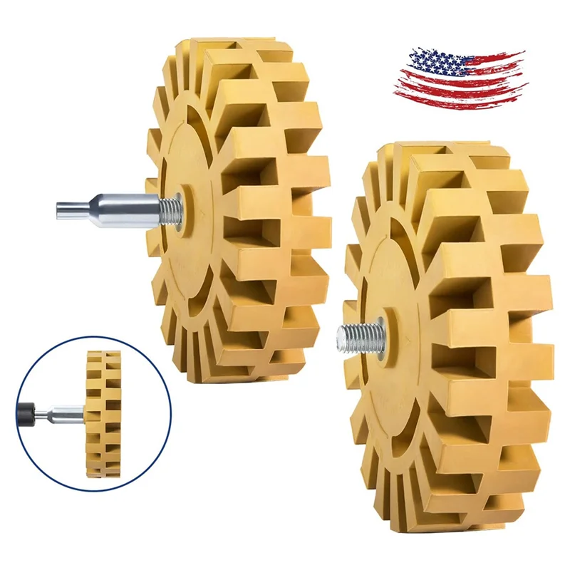 N10R-Decal Remover Eraser Wheel Rubber Eraser Wheel Wheel Remover Disk Eraser Wheel Tool Kit For Car
