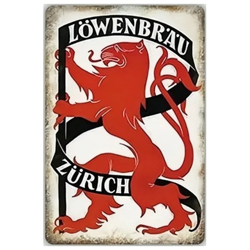 Vintage Germany Beer Brand Plaque Metal Tin Sign Decoration for Pub Man Cave Kitchen Club Bar Home Decor