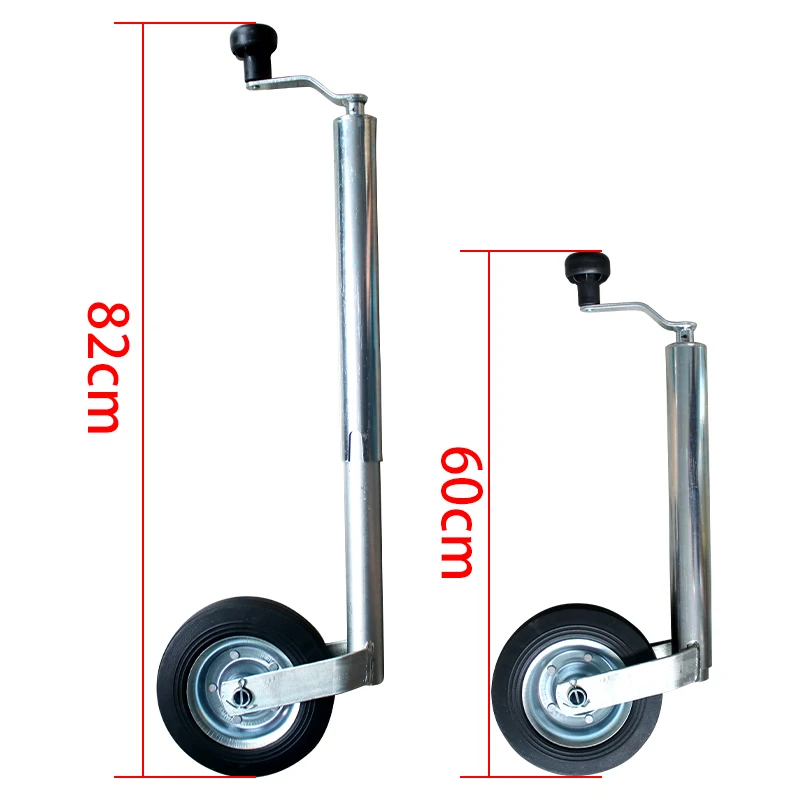Europe Type Top Wind Trailer Jack Jockey Wheel RV Stand With Clamp 48MM Tube CAP 150KG Caravan Accessories Camper Parts