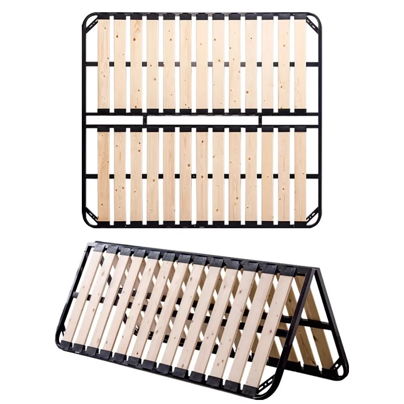 row skeleton bed board support frame tatami bed frame 1.8 meters 1.5 meters no bedside foldable solid wood