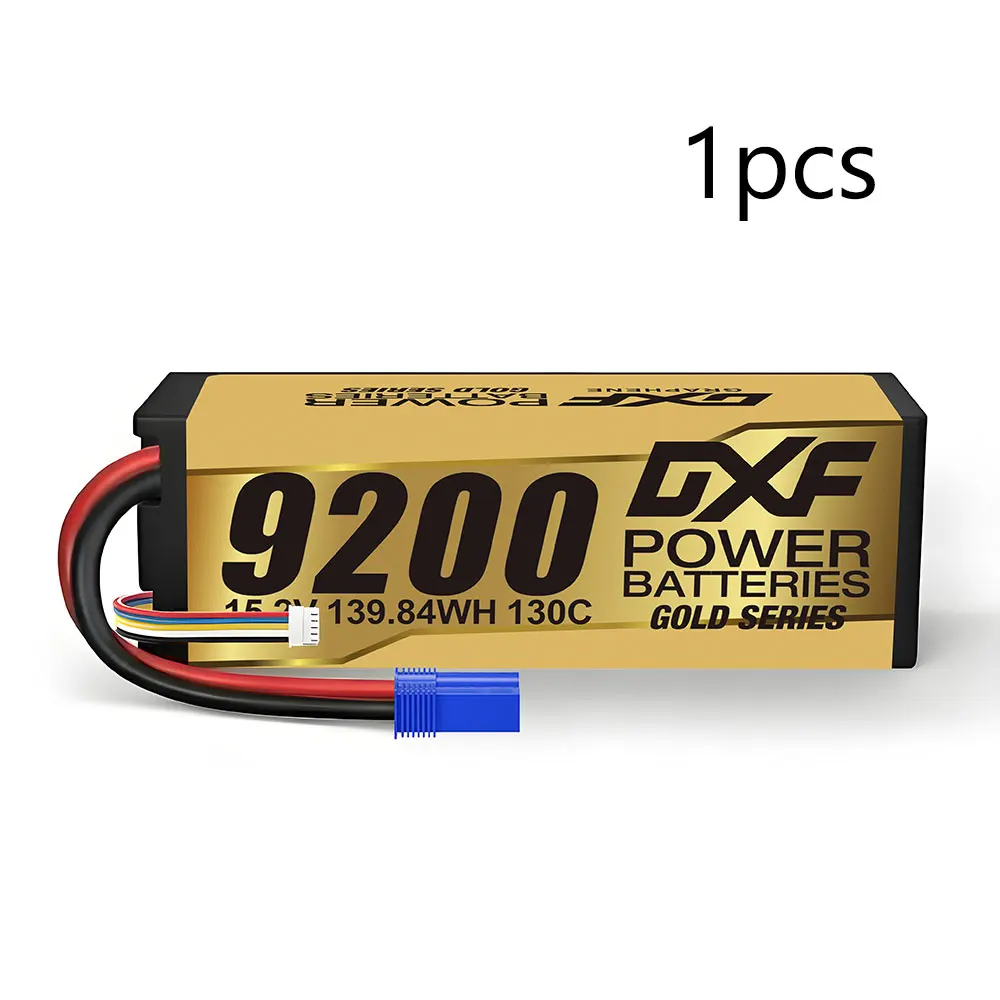 DXF 4S Lipo Batterij Grafeen 14.8V 15.2V 6500mAh 8000mAh 8400mAh 9200mAh 5mm 100C 120C 130C 140C voor 1/8 Buggy Truggy Auto Racing