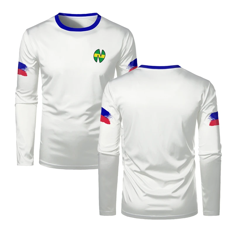 2025 Japan Soccer Jerseys Animation Captain Long Sleeved 3d Man T Shirt School Nansheng Olive T Shirt Jersey Kids Tees Clothing